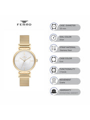 Ferro Quartz Women's Watch - F40084C-B
