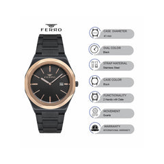 Ferro F40092A-R Lucca Analog Watch for Men