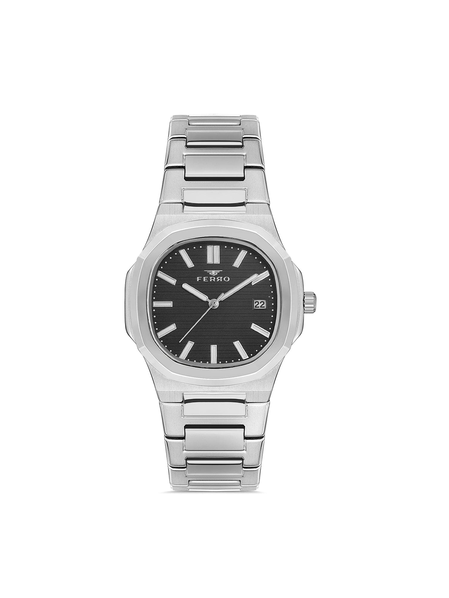 Ferro Quartz with Date Unisex Watch - F40095A-A2