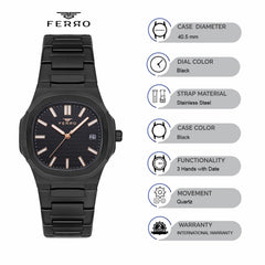 Ferro Quartz Men's Watch -  F40095A-G