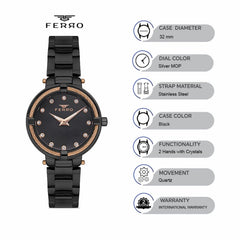 Ferro Quartz Women's Watch - F40097A-G