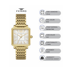 Ferro FL21230A-B Sorrento Analog Watch for Women