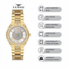 Ferro FL21256A-B Spezia Analog Watch for Women