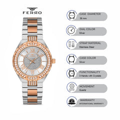 Ferro FL21256A-E Spezia Analog Watch for Women