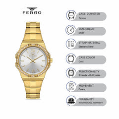 Ferro Quartz women's Watch - FL21358A-B
