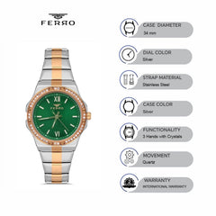 Ferro Quartz women's Watch - FL21358A-E