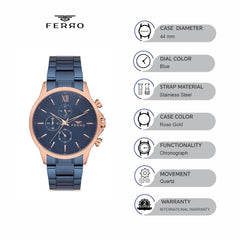 Ferro Chronograph Men's Watch - FM11051A-T