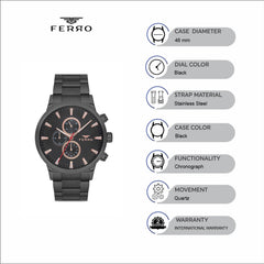 Ferro Chronograph Men's Watch - FM11083A-G