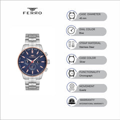 Ferro Chronograph Men's Watch - FM11084A-E3