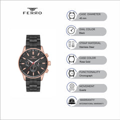 Ferro Chronograph Men's Watch - FM11084A-R