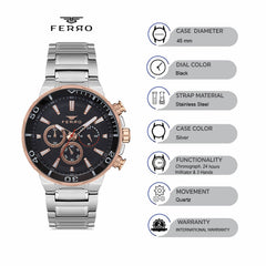 Ferro FM11147A-E2 Spezia Chronograph Watch for Men
