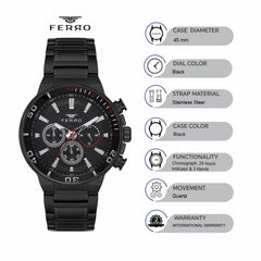 Ferro Chronograph Men's Watch - FM11147A-G