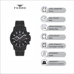 Ferro Chronograph Men's Watch - FM11167A-G