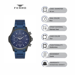 Ferro Multifunction Men's Watch - FM11170A-ZD