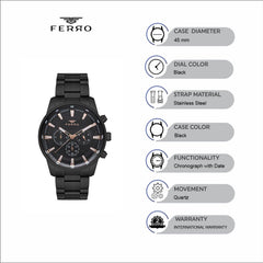Ferro Chronograph Men's Watch - FM11171A-G