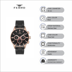 Ferro Multifunction Men's Watch - FM11180A-R