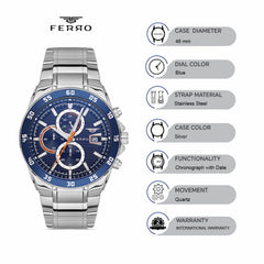 Ferro Chronograph with Date Men's Watch - FM11216A-A3