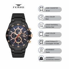 Ferro Chronograph with Date Men's Watch - FM11216A-G