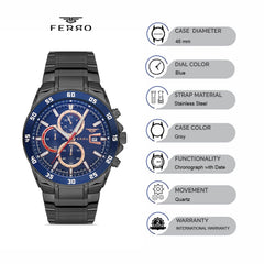 Ferro Chronograph with Date Men's Watch - FM11216A-V3