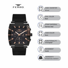 Ferro Chronograph Men's Watch - FM11265C-G