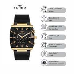 Ferro Chronograph Men's Watch - FM11265C-N