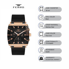 Ferro Chronograph Men's Watch - FM11265C-R