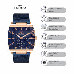 Ferro Chronograph Men's Watch - FM11265C-T