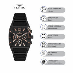 Ferro Chronograph Men's Watch - FM11266A-G