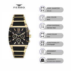 Ferro Chronograph Men's Watch - FM11266A-N
