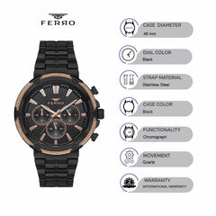Ferro Chronograph Men's Watch - FM11296A-G