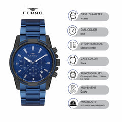 Ferro Chronograph Men's Watch - FM11300A-ZD