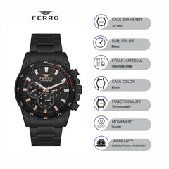 Ferro Chronograph Men's Watch - FM11302A-G