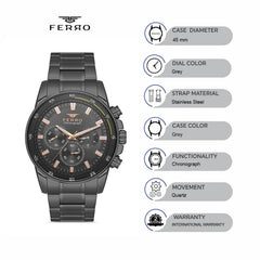 Ferro Chronograph Men's Watch - FM11302A-V