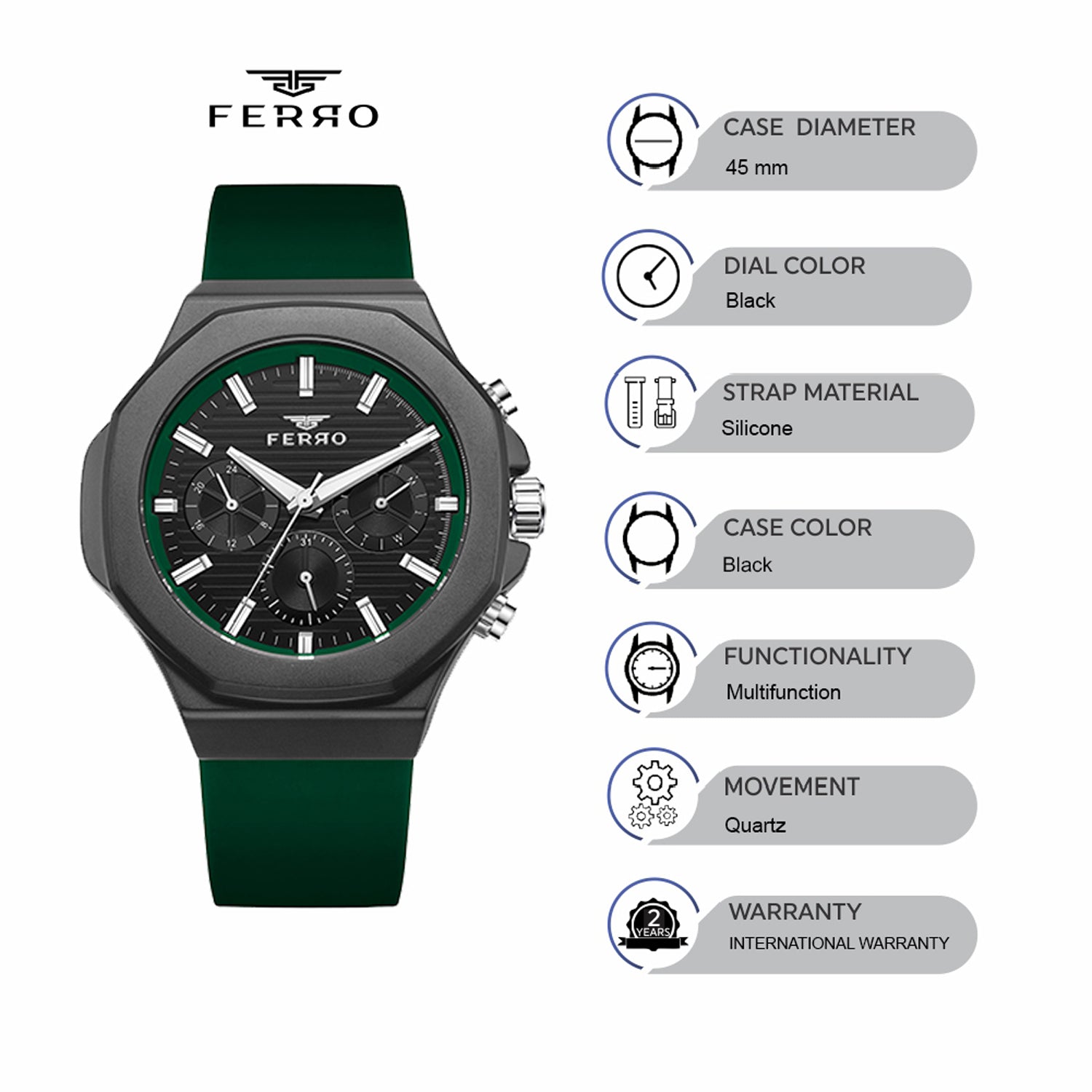 Ferro Multifunction Men's Watch - FM11348D-ZF2