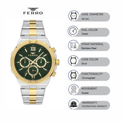 Ferro Chronograph Men's Watch - FM11356A-D10