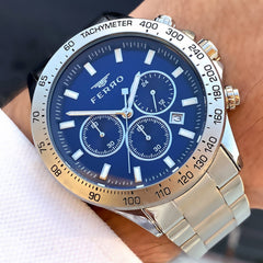 Ferro Chronograph & Tachymeter Men's Watch - FM11913A-A3