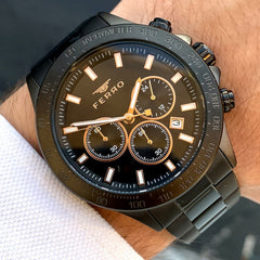 Ferro Chronograph & Tachymeter Men's Watch - FM11913A-G