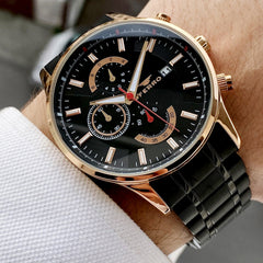 Ferro Dual Time & Multifunction Men's Watch - FM11915A-R