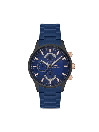 Ferro Dual Time & Multifunction Men's Watch - FM11915A-ZD