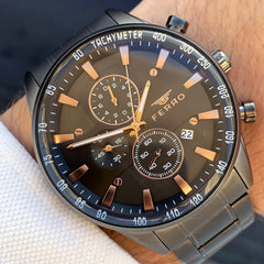 Ferro Chronograph & Tachymeter Men's Watch - FM11919A-V
