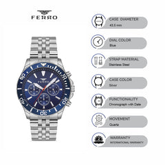 Ferro Chronograph Men's Watch - FM11921A-A3