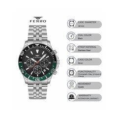 Ferro FM11921A-A6 Pisa Chronograph Watch for Men