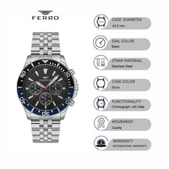Ferro Chronograph Men's Watch - FM11921A-A7