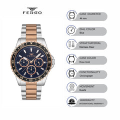Ferro Chronograph Men's Watch - FM11927A-E2