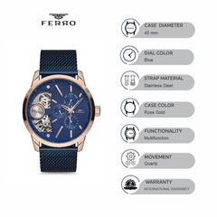 Ferro Multifunction Men's Watch - FM1520C-T