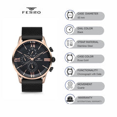 Ferro Chronograph Men's Watch - FM1536C-R