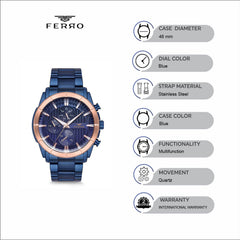 Ferro Multifunction Men's Watch - FM1889A-T