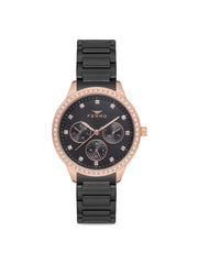 Ferro Multifunction Crystal Women's Watch - FM21077A-R