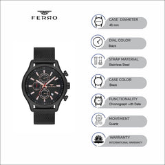 Ferro Chronograph Men's Watch - FM31105C-G