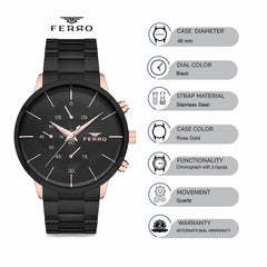 Ferro Chronograph Men's Watch - FM40058A-R